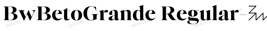 BwBetoGrande Regular字体转换
